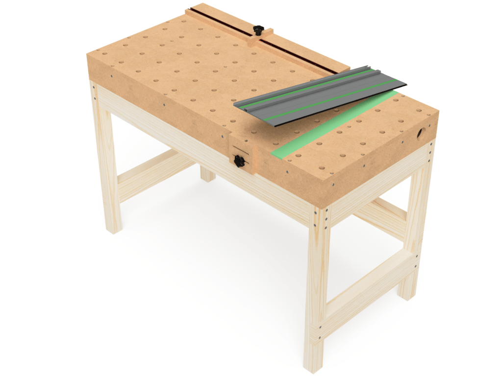 Complete MFT torsion box workbench