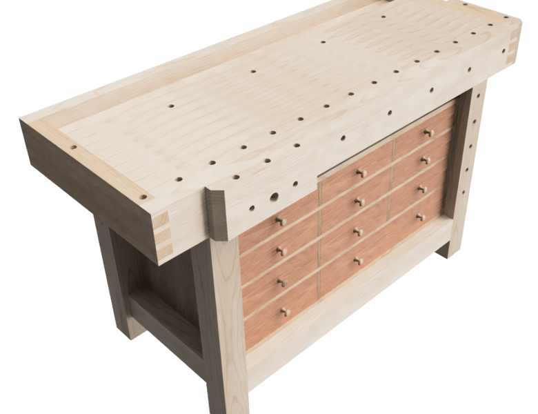 Designing a woodworking workbench