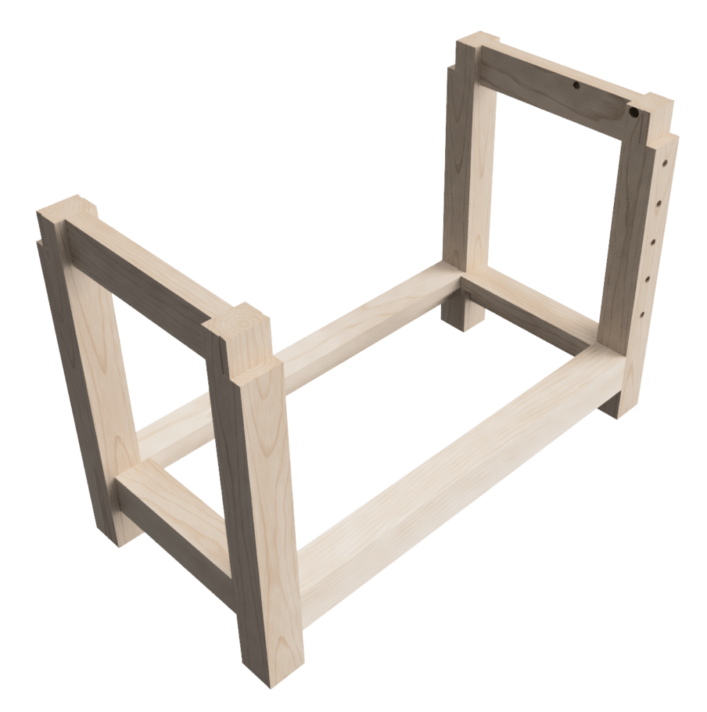 Design of my woodworking workbench base